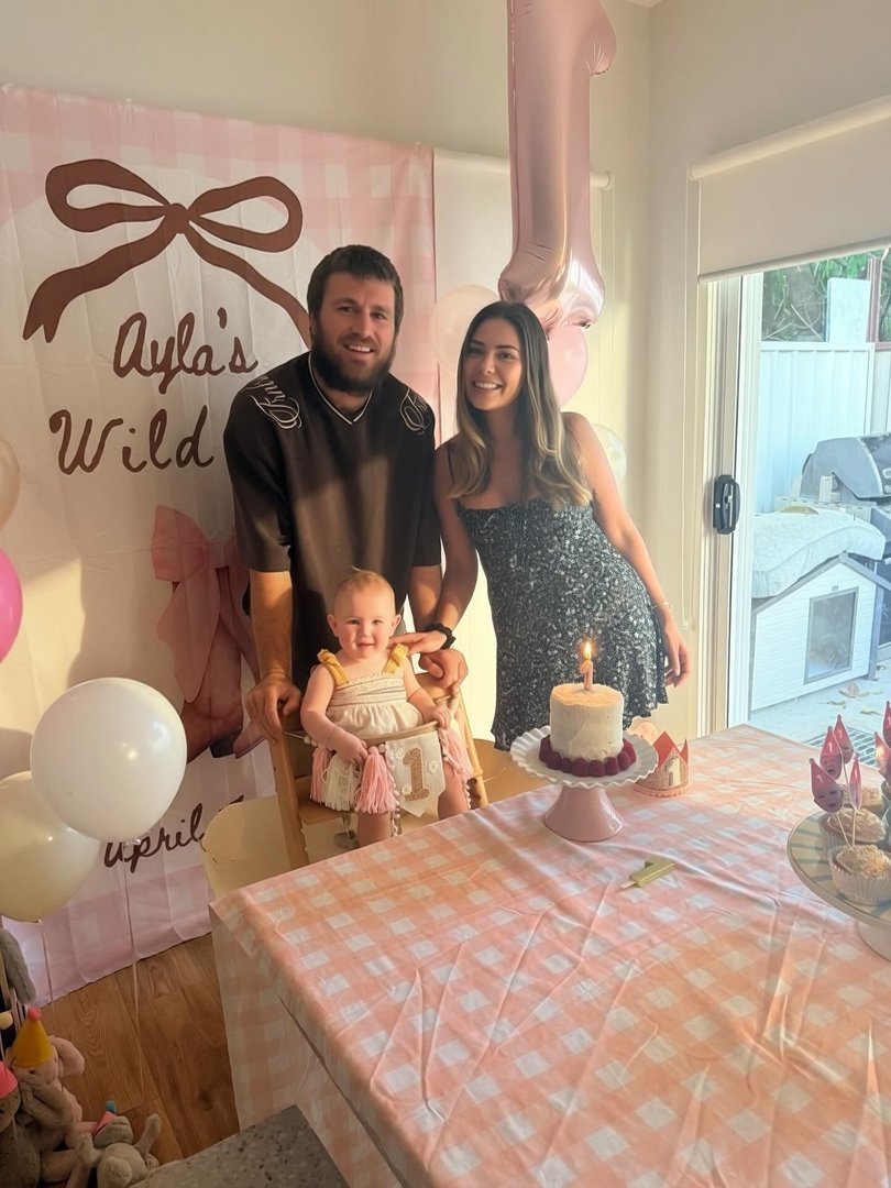 The couple celebrated their daughter's first birthday, weeks before the devastating MND diagnosis.