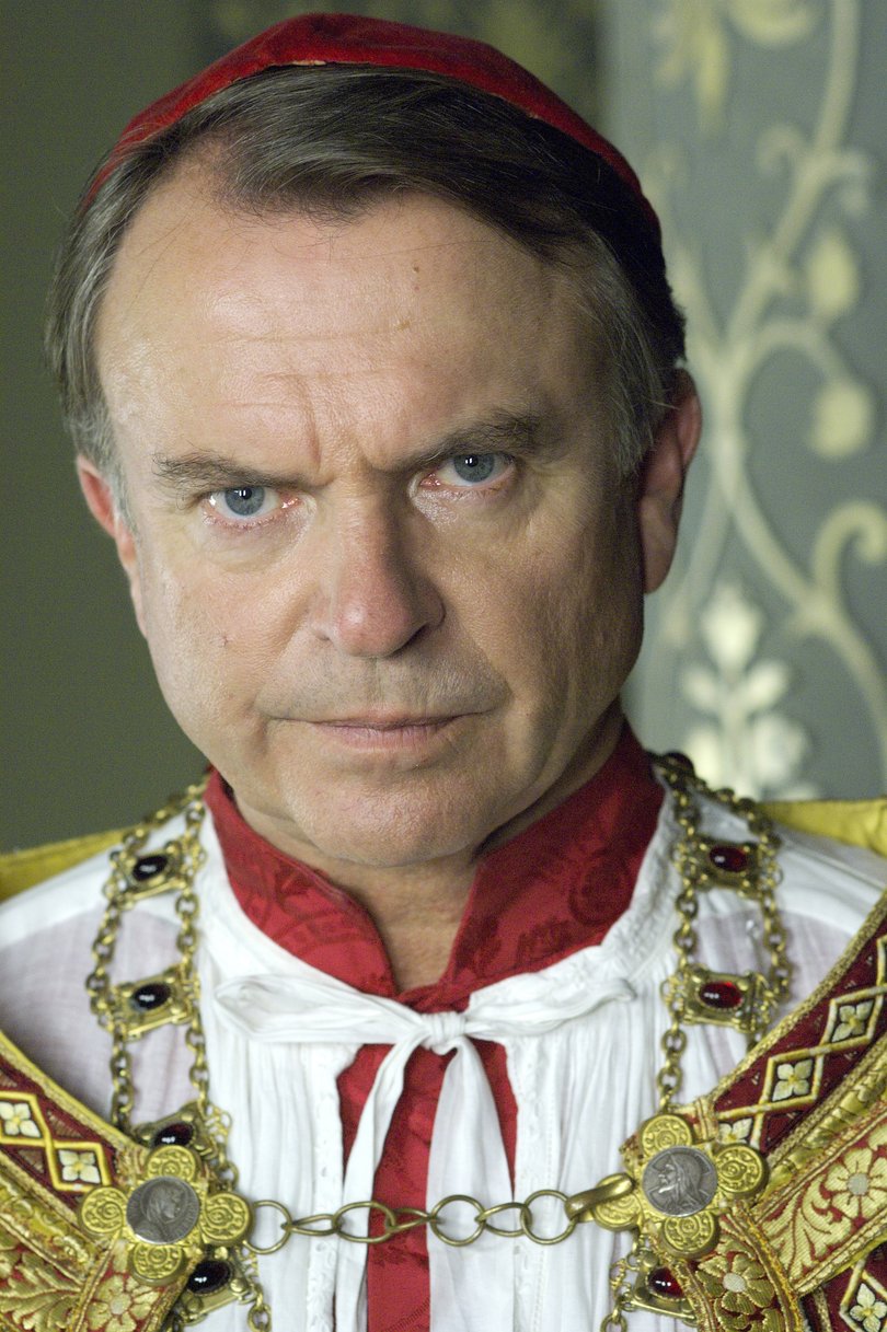 Sam Neill as Cardinal Wolsey in The Tudors.
