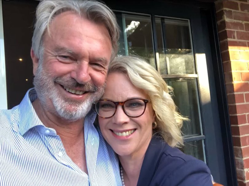 Sam Neill and Laura Tingle dated for three years.