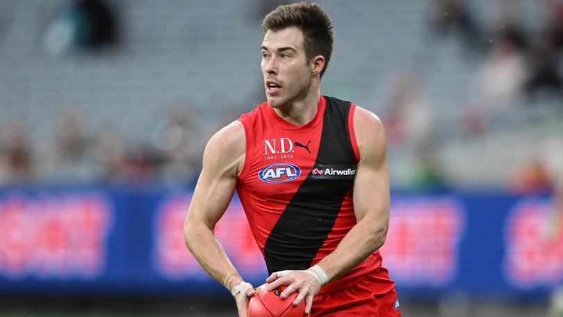 Geelong's coach has communicated his stance regarding chasing Zach Merrett's signature. (James Ross/AAP PHOTOS)