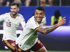 Pedro Porro celebrates Spain’s second goal.