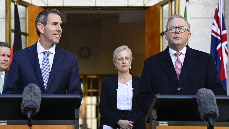 If you have been listening to Treasurer Jim Chalmers (front, left, pictured with Anthony Albanese) the past couple of months, you are likely to have heard him boast of delivering “five income tax cuts in three different ways” to working Australians.
