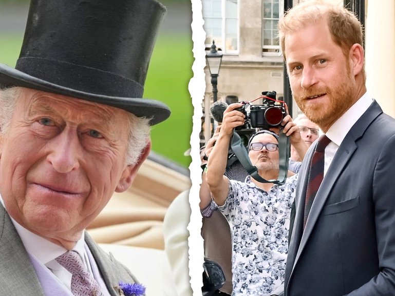 Prince Harry’s (right) behaviour during his visit to the UK has caused so much tension between him and his father King Charles (left), the monarch is planning to reduce his son’s inheritance. 