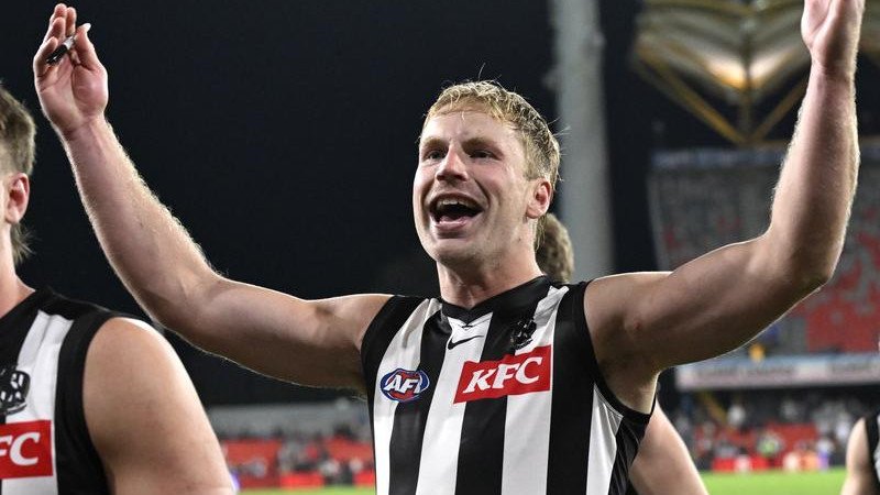 Collingwood defender Billy Frampton is free to play after being cleared of a rough conduct charge. (Dave Hunt/AAP PHOTOS)