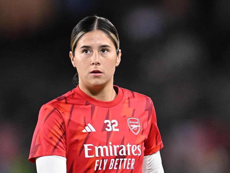 Kyra Cooney-Cross has received an emotional show of support from Arsenal over her family plight. (Joel Carrett/AAP PHOTOS)