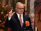 Australian Prime Minister Anthony Albanese deklivers a speech titled AI in Australia’s Interests at The University of Sydney, Wednesday, July 15, 2026. (AAP Image/Dan Himbrechts) NO ARCHIVING