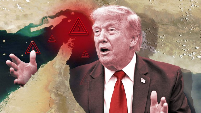 Donald Trump has now said the United States will only guarantee safe passage to vessels from Persian Gulf states that agree to invest in the United States.