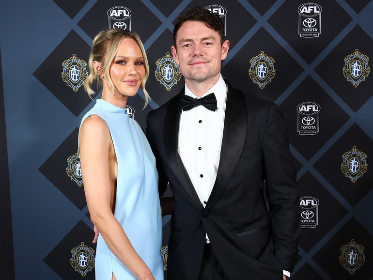 Lachie Neale and Jules Neale at the 2025 Brownlow Medal.