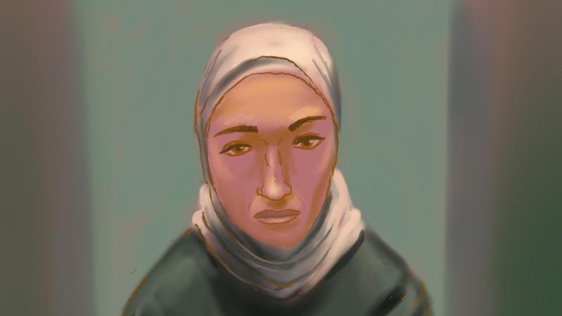 Janai Safar, depicted in a court sketch, has been held in custody since her return to Australia.
