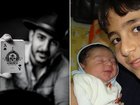 Gold Coast magician Daniel Hidden (left) and, as a child, with his baby brother, Iliya, whose life the family believes Hidden helped save before he was born.
