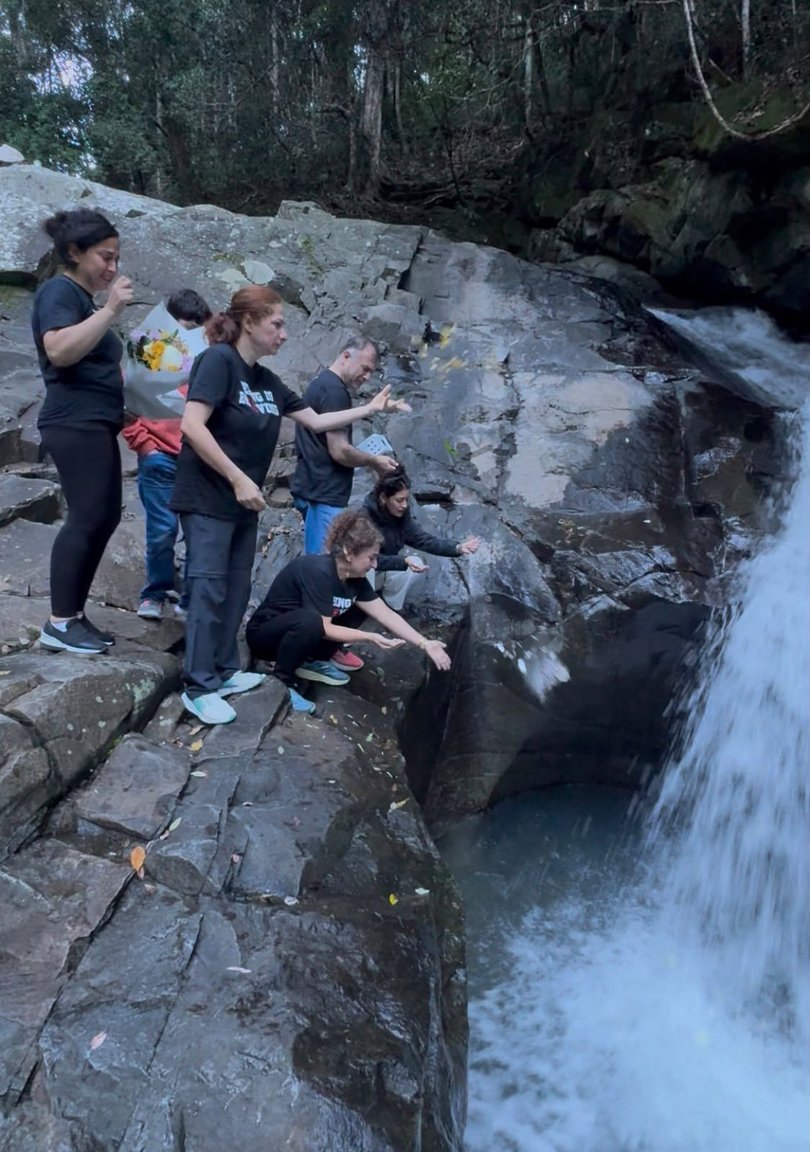 Hidden’s family scattered part of his ashes at Cougal Cascades, the waterfall that reminded him of Mount Tochal in Iran and where he spent countless hours hiking.