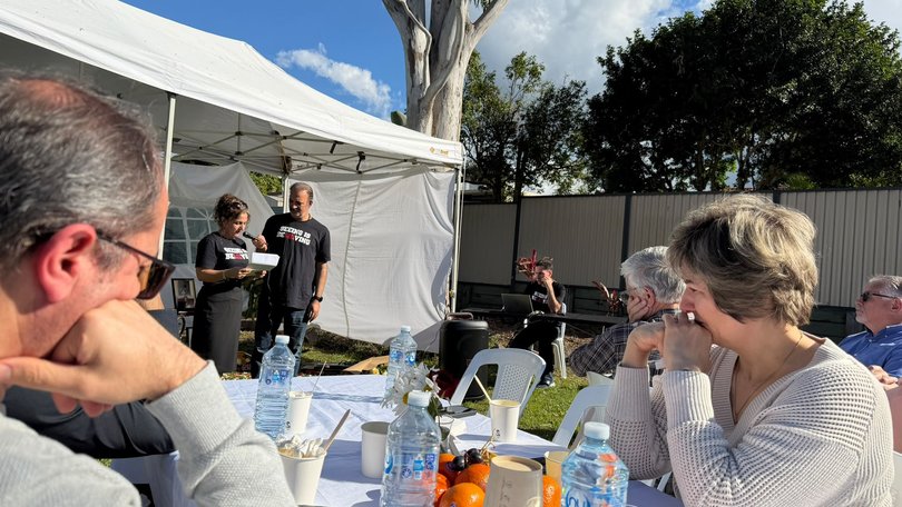 Daniel Hidden’s mother, Faronak Tohidi, speaks at her son’s funeral as family and friends gather to celebrate the magician’s remarkable life.