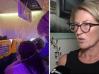 A terrified wife has revealed the desperate moments she clung to her husband’s legs as he was almost sucked head-first out of a Ryanair plane after a cabin window blew out mid-flight.
