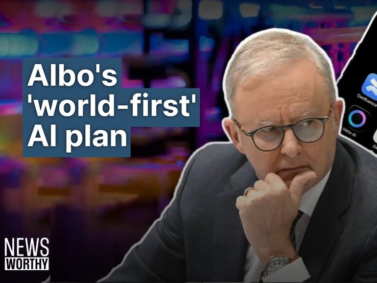 Caitlyn Rintoul unpacks Albo’s new AI strategy as critics warn it fails to protect jobs.