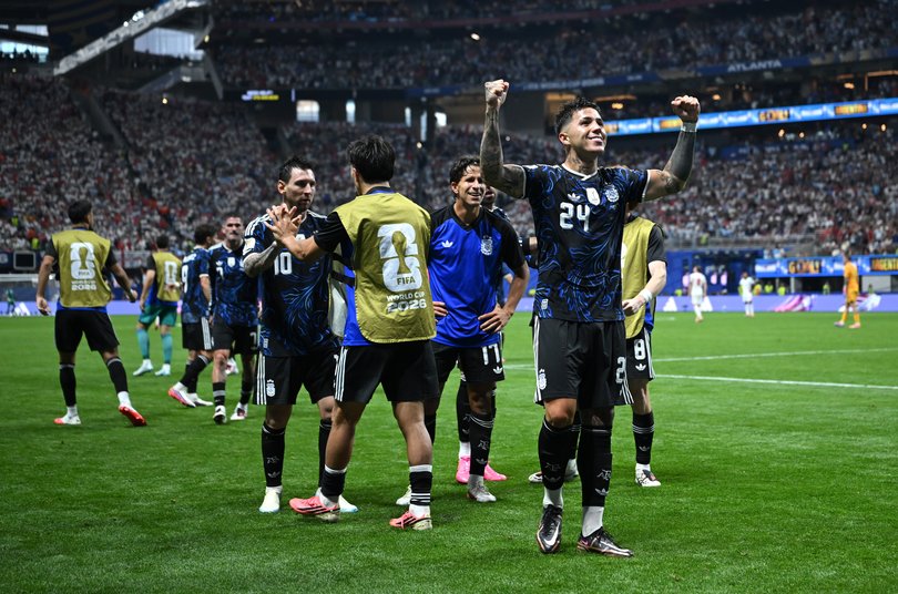 Enzo Fernandez after his equaliser.