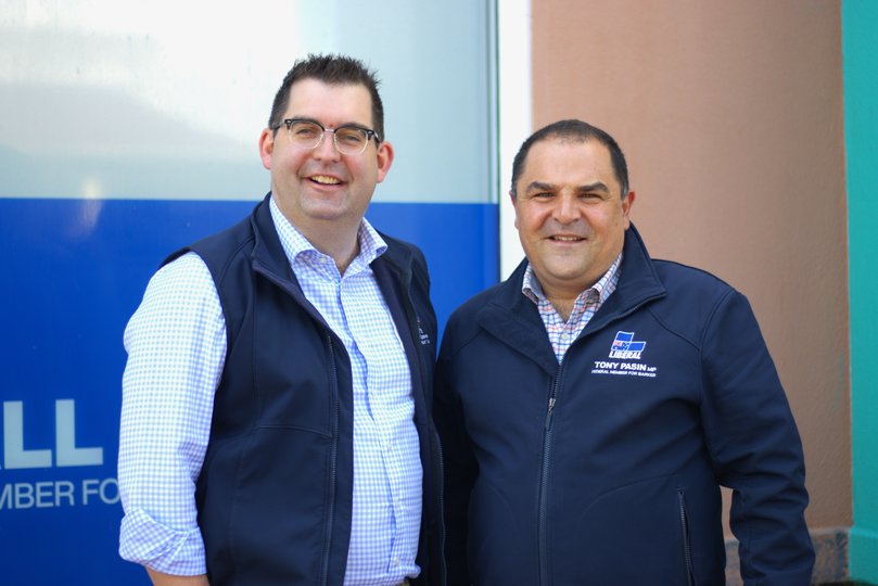 Member for Forrest Ben Small and member for Barker Tony Pasin.
