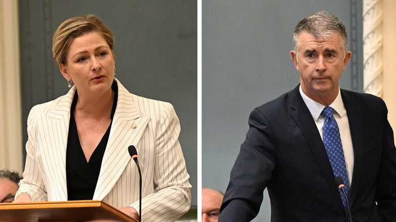 A relationship between ministers Amanda Camm and Tim Mander has caused a stir in Queensland. 