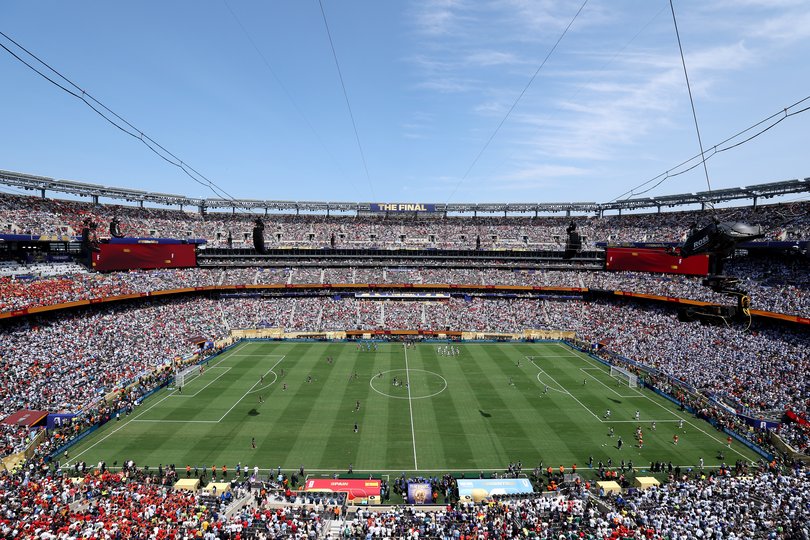 The scene at the stadium ahead of kick-off.