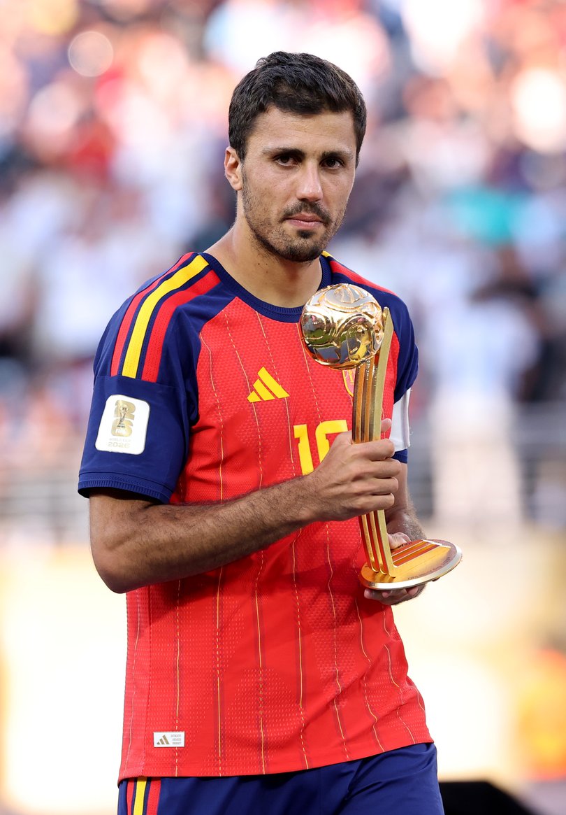 Rodri with his prize.