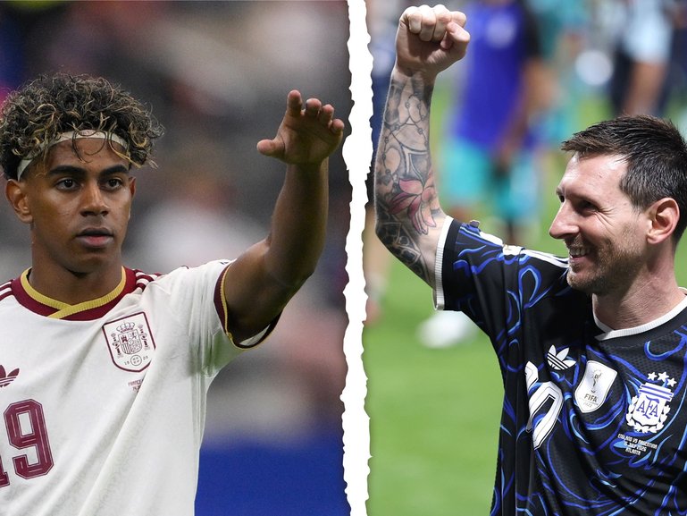 Lamine Yamal and Lionel Messi will lead Spain and Argentina respectively.
