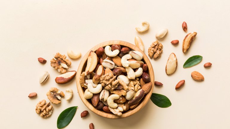 Nuts help with brain and cardiovascular health and can increase your longevity.