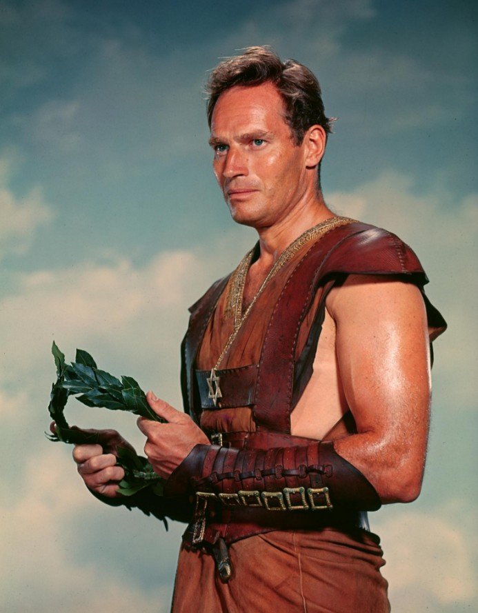 Charlton Heston as Ben-Hur.