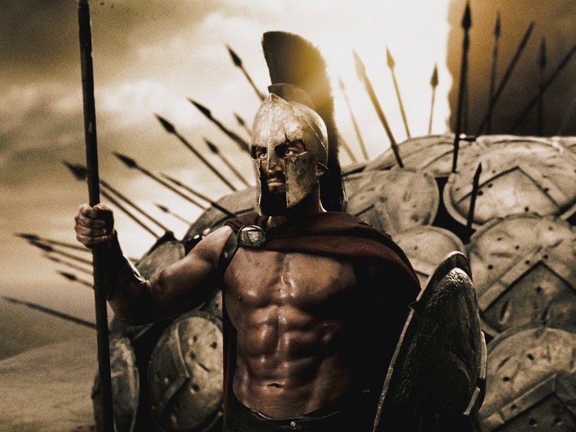 Gerard Butler in 300.