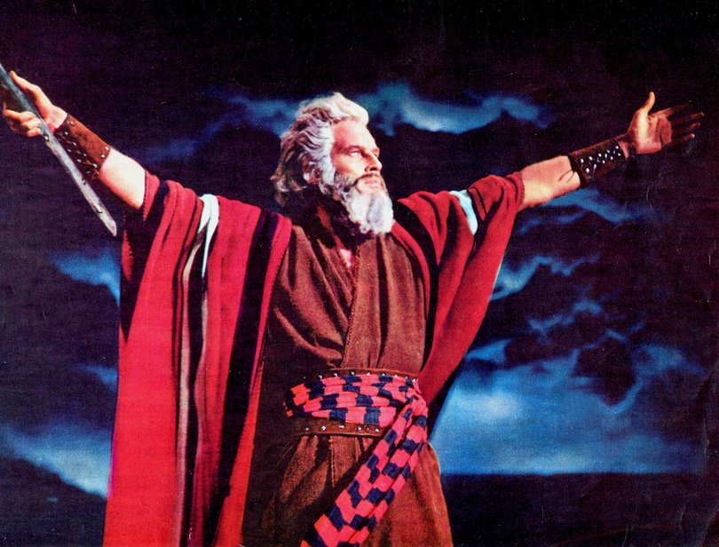Charleton Heston in The Ten Commandments.