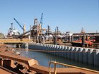 BHP workers strike in Port Hedland. Port Hedland Port. Jackson Flindell