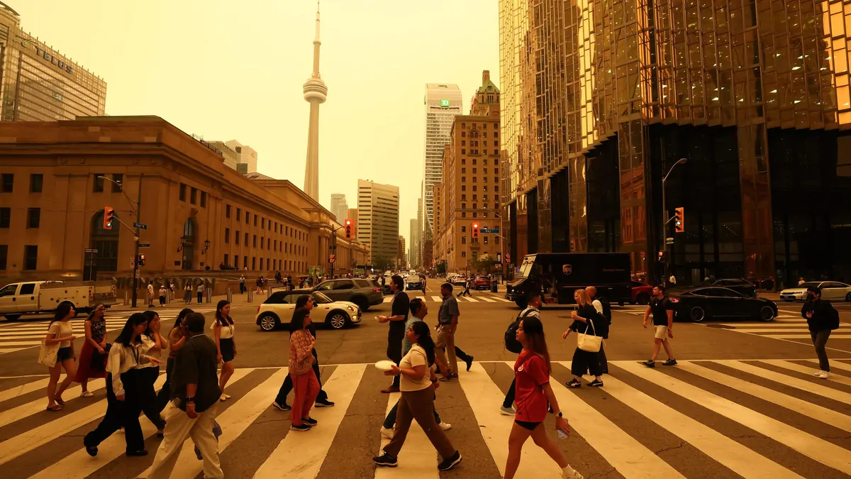 Smoke from wildfires cause chaos in Canada and US ahead of World Cup final in New Jersey