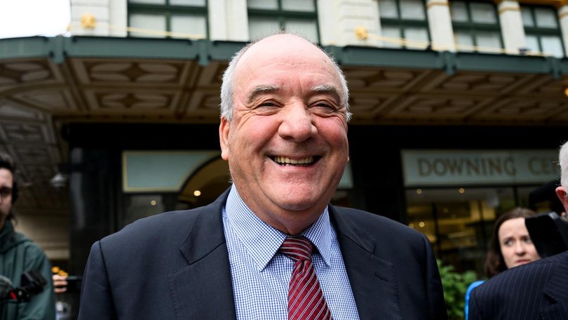 Daryl Maguire smiled at photographers after news of mixed court success emerged. (Bianca De Marchi/AAP PHOTOS)