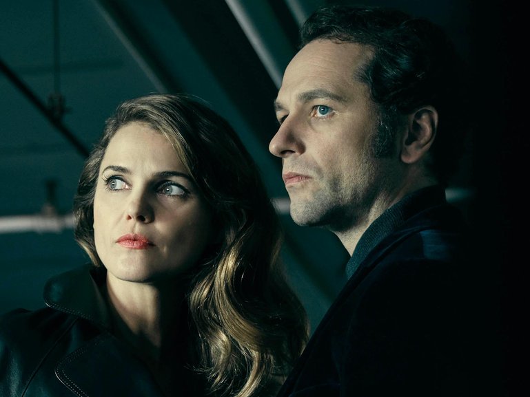 Keri Russell and Matthew Rhys as Elizabeth and Phil Jennings in The Americans.