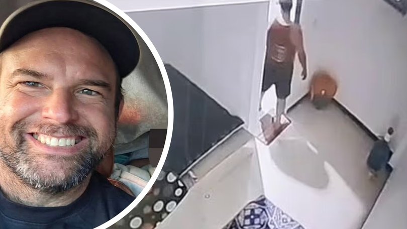 New CCTV footage released by Balinese police on Wednesday and obtained by the Daily Mail captures Mr Hughes pacing around his immigration detention room in the moments before he was found unresponsive.