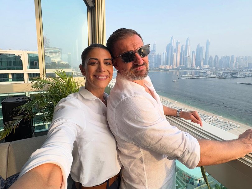 Stephanie Rice and Mark Lassey enjoy life in Dubai.