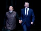 Prime Minister of India Narendra Modi  and Prime Minister of Australia Anthony Albanese.