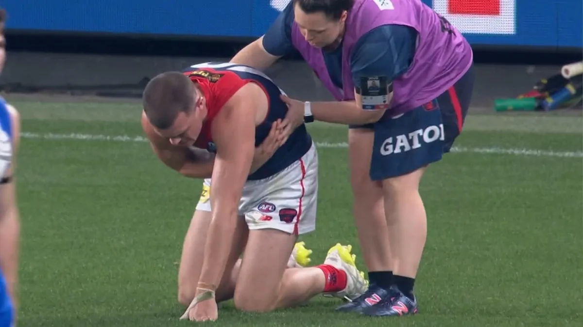 Ambulance called for Daniel Turner as Melbourne also lose Changkuoth Jiath in 16-point win over North Melbourne Ambulance called for Daniel Turner as Melbourne also lose Changkuoth Jiath in 16-point win over North Melbourne