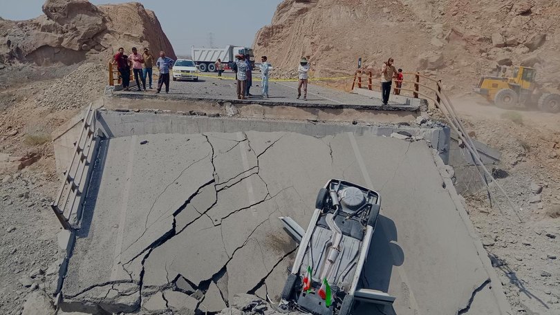 Iranian media reports say the US military has carried out air strikes in the country's south.