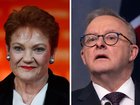 Pauline Hanson says Labor is running scared of One Nation after the Fire the Liar campaign aimed at Anthony Albanese. NewsWire