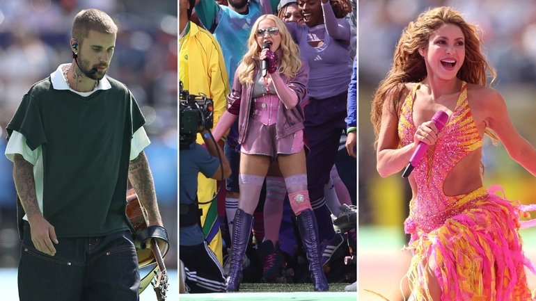 Justin Bieber, Madonna and Shakira took over the World Cup final at half-time.