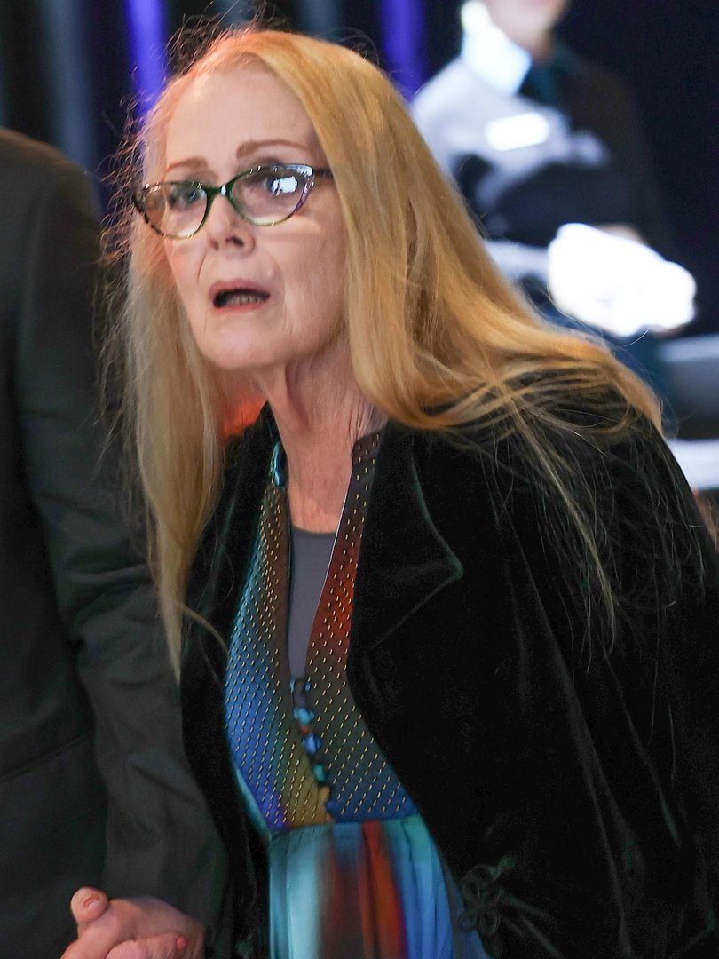 Former flame Lynda Stoner was one of the celebrities attending the funeral for Derryn Hinch.
