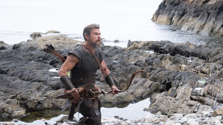 Matt Damon is Odysseus in THE ODYSSEY, written, produced, and directed by Christopher Nolan.