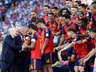 SEE THE VIDEOS: US President Donald Trump has been roasted online after what he did while Spain lifted the World Cup trophy.