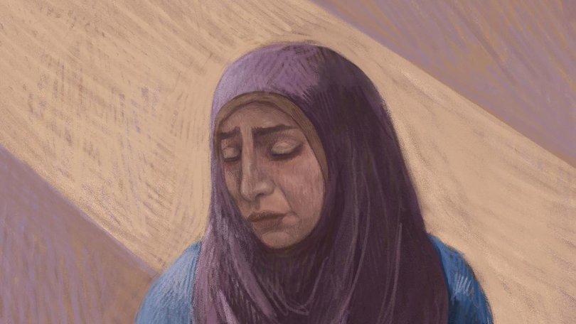 Rayann El Houli, depicted in a sketch, had a low risk of reoffending, a magistrate said (Anita Lester/AAP PHOTOS)