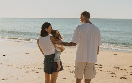 The couple, pictured here with daughter Samara, have been open about their fertility struggles.