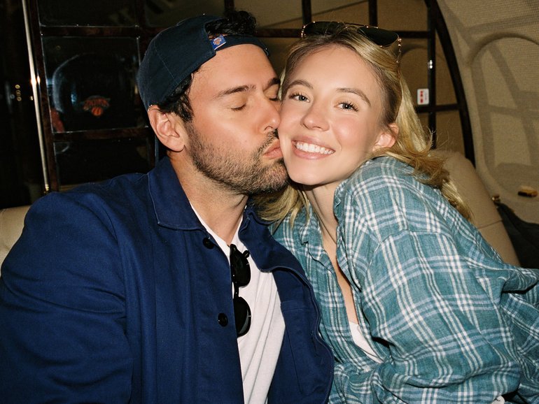 Sydney Sweeney and Scooter Braun in Australia.