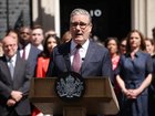  Sir Keir Starmer delivers a farewell speech after standing down as Prime Minister in Downing Street on on July 20, 2026 in London, England. 