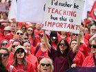 A state government's updated pay deal to teachers has been rejected, with strike action planned. (James Ross/AAP PHOTOS)