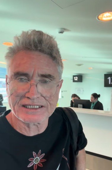 Dave Hughes was not able to board his US flight to Canada.