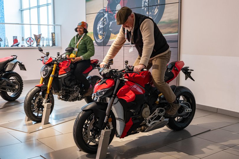 The Ducati museum is well organised and features numerous racing bikes from throughout the history of MotoGP.