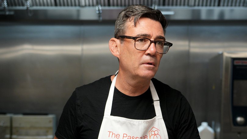 Andy Burnham chops mushrooms as he helps prepare breakfast during a visit to The Passage Homeless Charity. Later he became the UK's 59th Prime Minister,